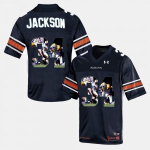 Men's Auburn Tigers Throwback Navy Blue Bo Jackson #34 Jersey 915304-375