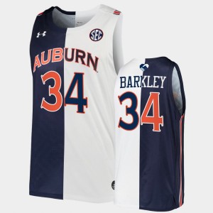 Men's Auburn Tigers Split Edition Navy White Charles Barkley #34 Alumni Basketball Jersey 239801-761