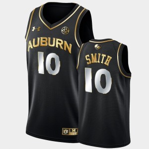 Men's Auburn Tigers Black Jabari Smith Jr. #10 2022 NBA Draft Golden Edition Jersey 934182-157