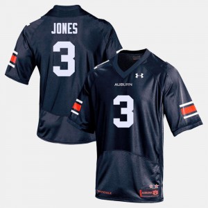 Men's Auburn Tigers College Football Navy Jonathan Jones #3 Jersey 901183-708