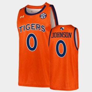 Men's Auburn Tigers College Basketball Orange K.D. Johnson #0 Unite As One Jersey 218605-982