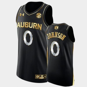 Men's Auburn Tigers Golden Edition Black K.D. Johnson #0 2022 College Basketball Jersey 512669-475
