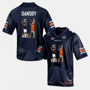 Men's Auburn Tigers Player Pictorial Navy Blue Karlos Dansby #11 Jersey 109845-614