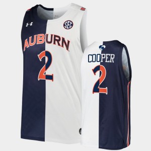 Men's Auburn Tigers Split Edition Navy White Sharife Cooper #2 Alumni Basketball Jersey 619948-415