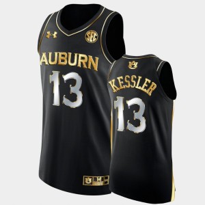 Men's Auburn Tigers Golden Edition Black Walker Kessler #13 2022 College Basketball Jersey 616955-733