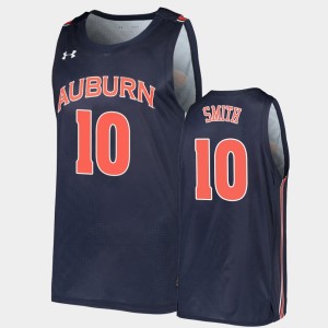Men's Auburn Tigers College Basketball Navy Jabari Smith Jr. #10 2022 NBA Draft top prospect Replica Jersey 169469-676