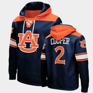 Men's Auburn Tigers College Basketball Navy Sharife Cooper #2 Lace-up Hoodie 988854-952