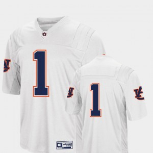 Men's Auburn Tigers College Football White #1 Authentic Jersey 292911-383