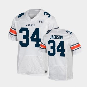Men's Auburn Tigers Replica White Bo Jackson #34 Under Armour Football Jersey 684588-112