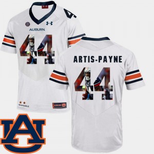 Men's Auburn Tigers Pictorial Fashion White Cameron Artis-Payne #44 Football Jersey 559736-283