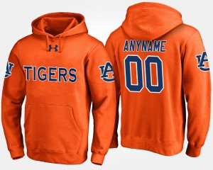 Men's Auburn Tigers Name and Number Orange Custom #00 Hoodie 977625-902