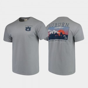Men's Auburn Tigers Campus Scenery Gray Comfort Colors T-Shirt 879916-729