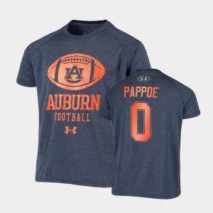 Youth Auburn Tigers Novelty Football Navy Owen Pappoe #0 Raglan T-Shirt 828567-866
