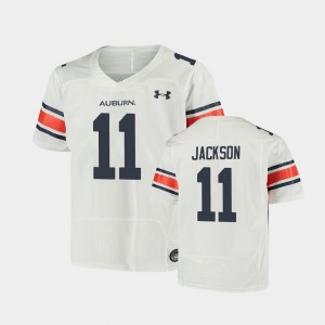 Youth Auburn Tigers Replica White Shedrick Jackson #11 Football Jersey 347545-552