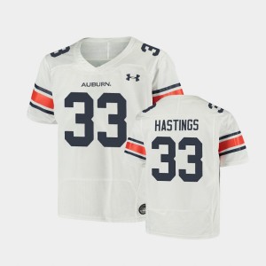 Youth Auburn Tigers Replica White Will Hastings #33 Football Jersey 233959-919